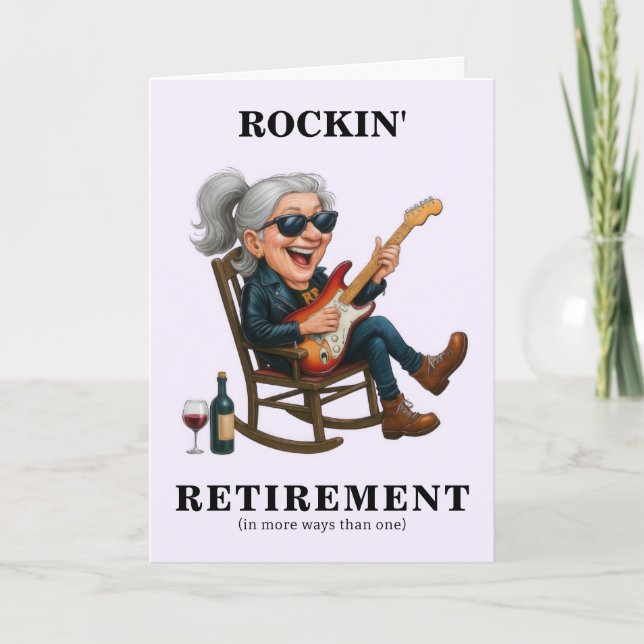 Funny Woman Retirement Card (Front)