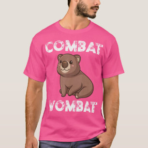 Funny Wombat Combat Kawaii Wombat Chibi Cute Anima T-Shirt