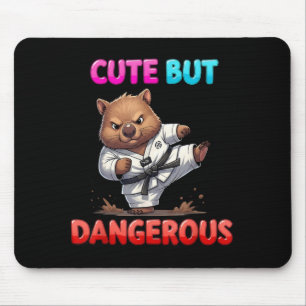 Funny Wombat Karate Taekwondo Martial Art Cute But Mouse Pad