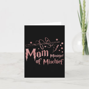 Funny Women Magical Mum Manager Of Mischief Mother Card