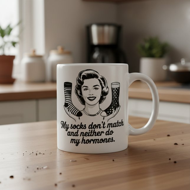 Funny Women Over 40 Sock  Coffee Mug (Creator Uploaded)
