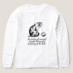Funny Women’s T-Shirt for Cat Lovers & Sports Fans Tri-Blend Shirt