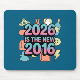 Funny Women's 2016 Retro Nostalgia V Mouse Pad