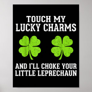 Funny womens st patrick's day irish shamrock st poster