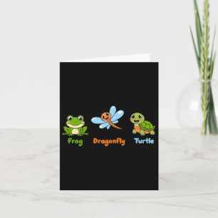Funny Womens Subtle Political Humour Frog Dragonfl Card