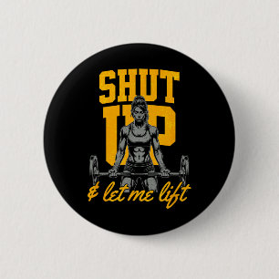 Funny Women's Weightlifting Bodybuilding Muscle Sa 6 Cm Round Badge