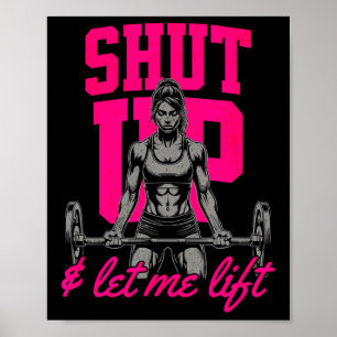Funny Women's Weightlifting Bodybuilding Muscle Sa Poster