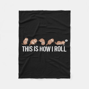 Funny Woodchuck Groundhog Day That Is How I Row An Fleece Blanket