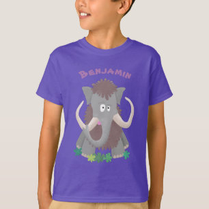 Funny woolly mammoth cartoon illustration T-Shirt