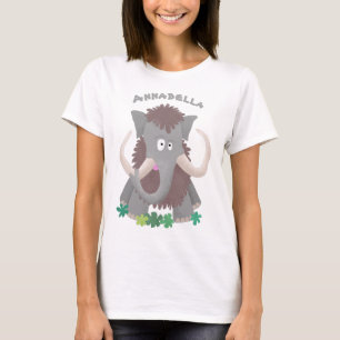Funny woolly mammoth cartoon illustration T-Shirt
