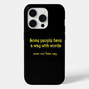 Funny Wordplay: A Tale of Two Sentences iPhone 15 Pro Case