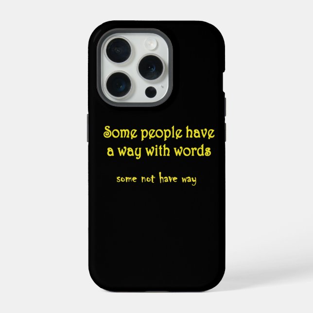 Funny Wordplay: A Tale of Two Sentences iPhone Case (Back)