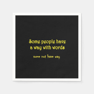 Funny Wordplay: A Tale of Two Sentences Napkin