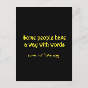 Funny Wordplay: A Tale of Two Sentences Postcard