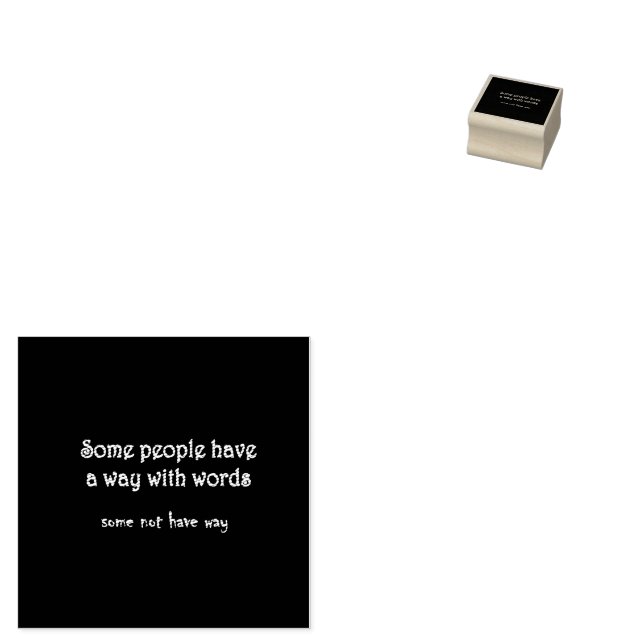 Funny Wordplay: A Tale of Two Sentences Rubber Stamp (Stamped)