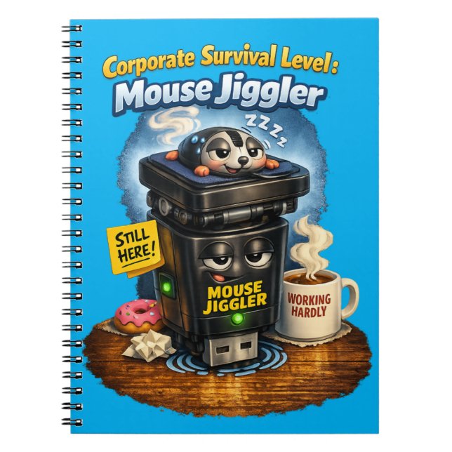 Funny Work From Home Humour Notebook (Front)