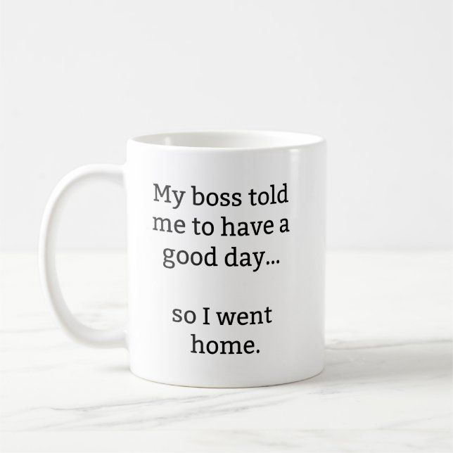 Funny Work Mug - Rude Mugs (Left)