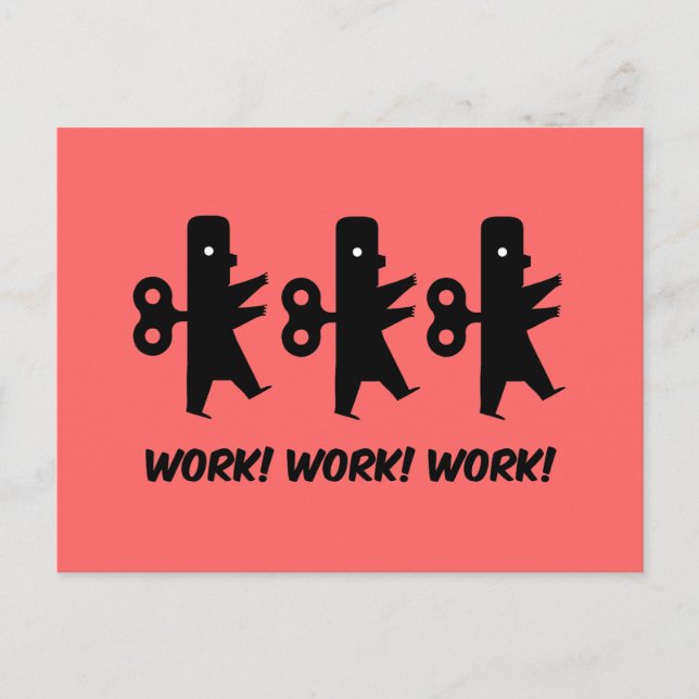 Funny work postcard (Front)