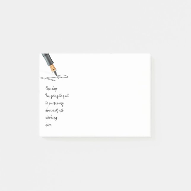 Funny Work Quote Going to Quit  Post-it Notes (Front)