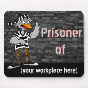 Funny Workaholic mousepad