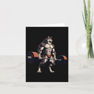 Funny Workout Gym Jokes Tee Bodybuilding Fitness Card