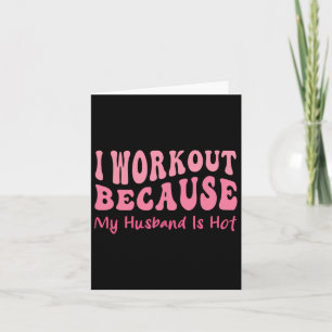 Funny Workout Gym Quote Cool Wife Fitness Motivati Card