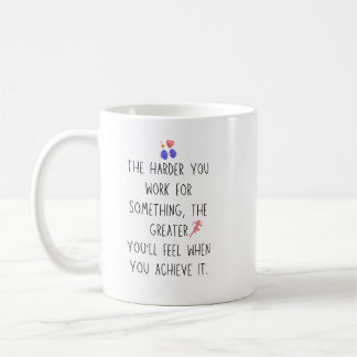 Funny workout harder tears achievement coffee mug