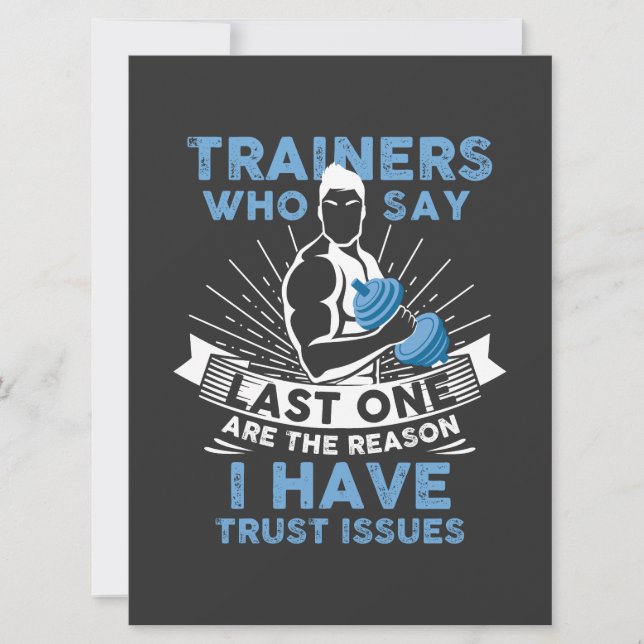 Funny Workout - I Have Trust Issues (Front)