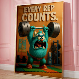 Funny Workout Wall Art Motivational Fitness Art