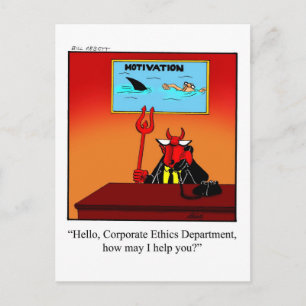 Funny Workplace Humour Postcard