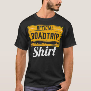 Funny World Traveller Gift Official Road Trip  T-Shirt