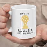 Funny World's Best Pickleball Grandpa Gift, Custom Coffee Mug<br><div class="desc">The perfect gift for the grandpa who loves pickleball - design features a pickleball trophy and text that reads World's Best Pickleball Grandpa (easily change to mum,  dad,  grandma,  friend,  etc.)  Add a name or custom text above. Makes an awesome holiday or birthday gift for any pickleball lover.</div>