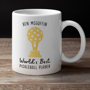 Funny World's Best Pickleball Player Gift, Custom Coffee Mug