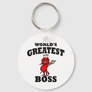 Funny World's Greatest Bos Key Ring