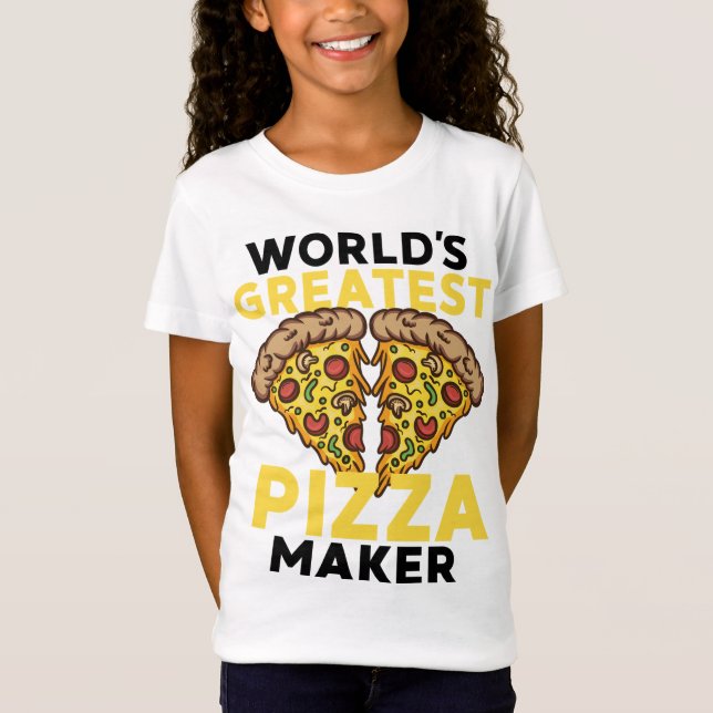 Funny World's Greatest Pizza Maker Gift For Men Wo T-Shirt (Front)