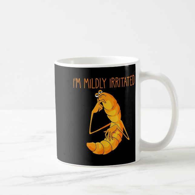 Funny Worm Meme I'm Mildly Irritated Marcus Mens W Coffee Mug (Right)