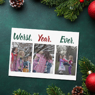 Funny Worst Year Ever Christmas Holiday Card