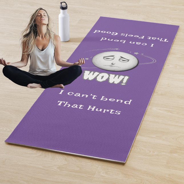 Funny WOW Moonface Yoga Mat (Creator Uploaded)
