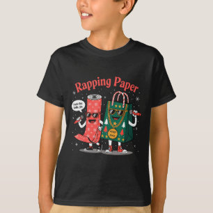 Funny Wrapng Rapng Paper Wrap Music Rap Pj  T-Shirt