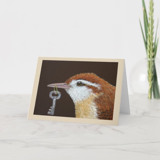 Funny wren card (Front)