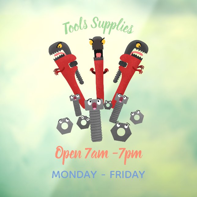 Funny wrench monster tools humour cartoon  (Sheet 3)