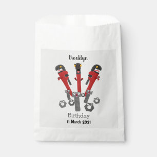 Funny wrench monster tools humour cartoon favour bags