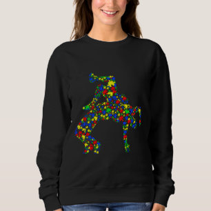 Funny Wrestling Autism Awareness Sport Matching Sweatshirt