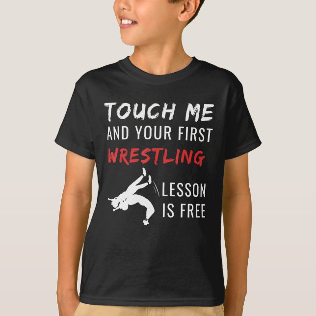 Funny Wrestling Coach Sports Wrestling Lover Gift T-Shirt (Front)