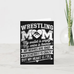 Funny Wrestling Mum Wrestler Mother Martial Arts Card