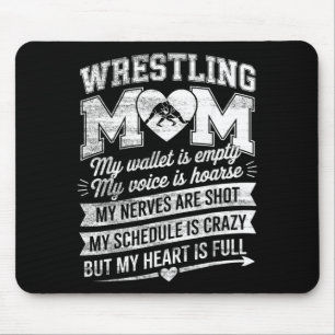 Funny Wrestling Mum Wrestler Mother Martial Arts Mouse Pad