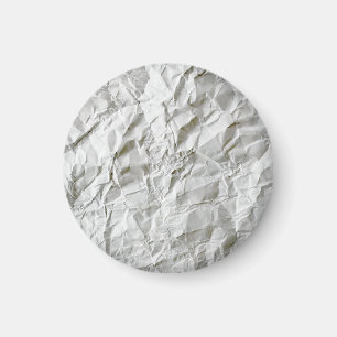 Funny wrinkled paper magnet