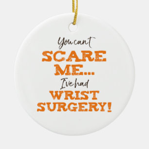 Funny Wrist Surgery Recovery Ceramic Tree Decoration