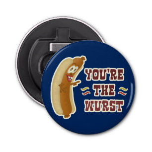 Funny Wurst Bratwurst Oktoberfest Humour Bottle Opener