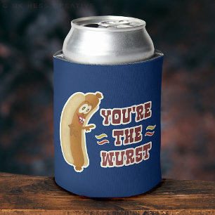 Funny Wurst Bratwurst Oktoberfest Humour Can Cooler
